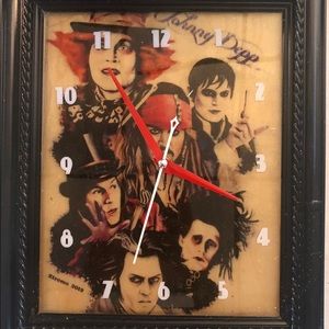 Johnny Depp Frame Clock.